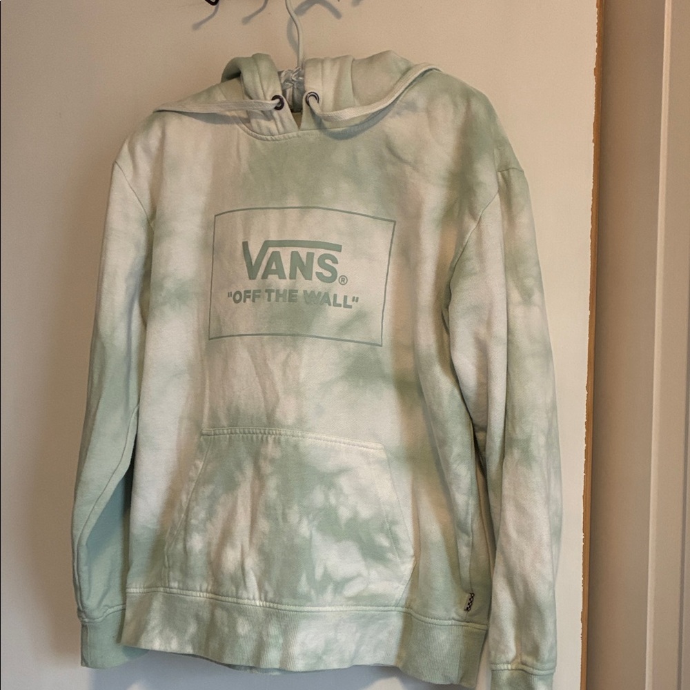 Vans Light Green Tie-Dye Hoodie.size small , women’s